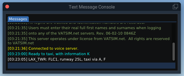 Text Message Console