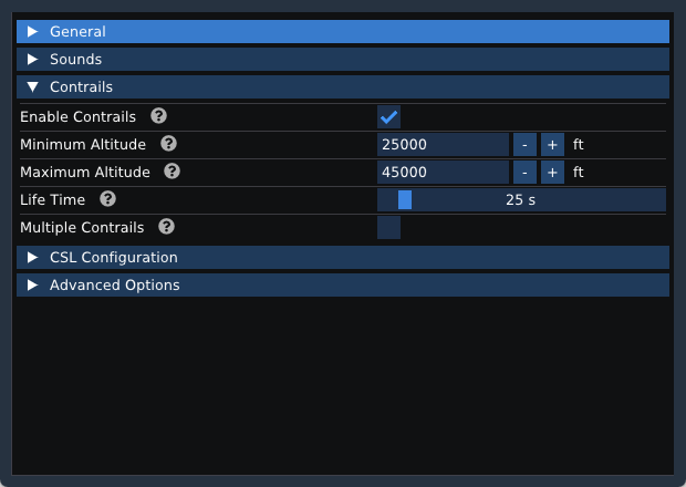 X-Plane Settings